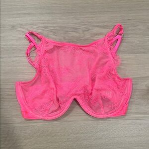 Victoria's Secret Neon Pink Lace Bralette